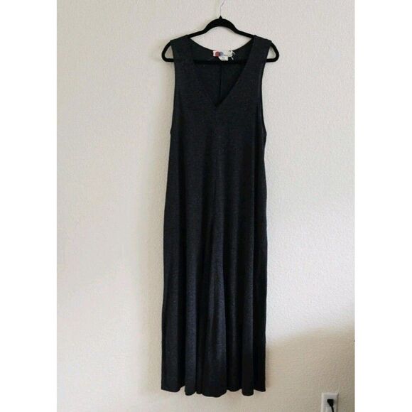 Free People Beach Fulton Jumpsuit XS Gray V-Neck Flowy Resort Boho Wide Leg - Picture 10 of 10